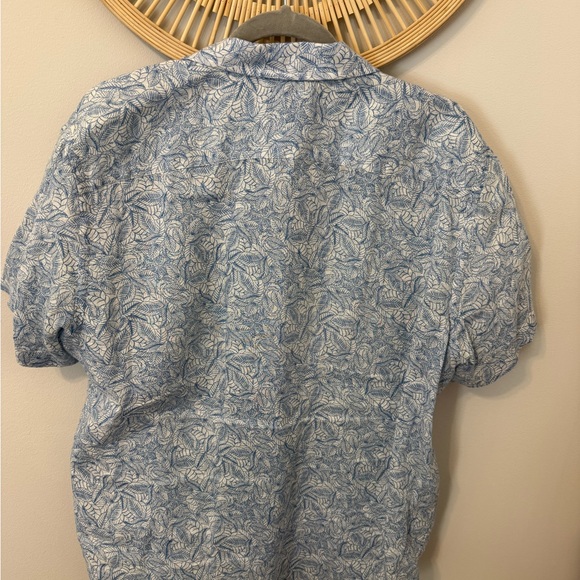 Untuckit Blue Patterned Men's Shirt Large - Picture 2 of 6